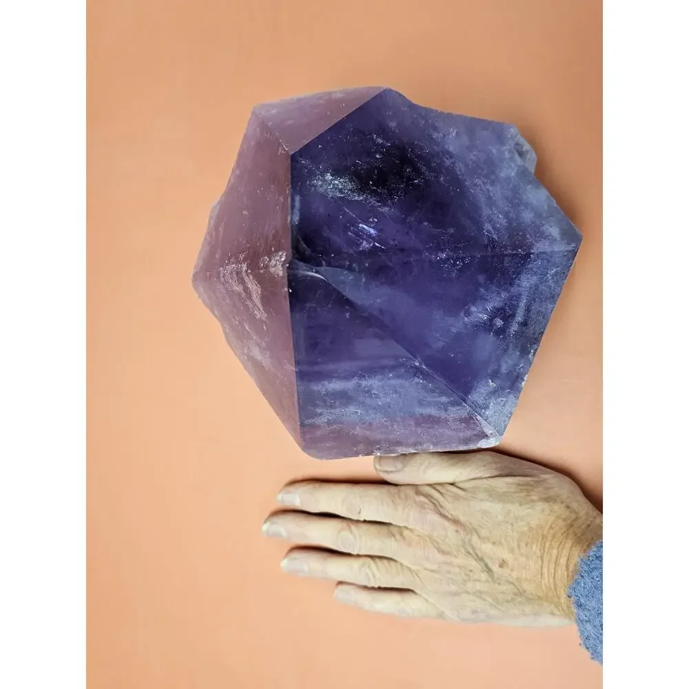 Amethyst Crystal Top Polished Point, Large, Enormous Size, Purple Color Stone